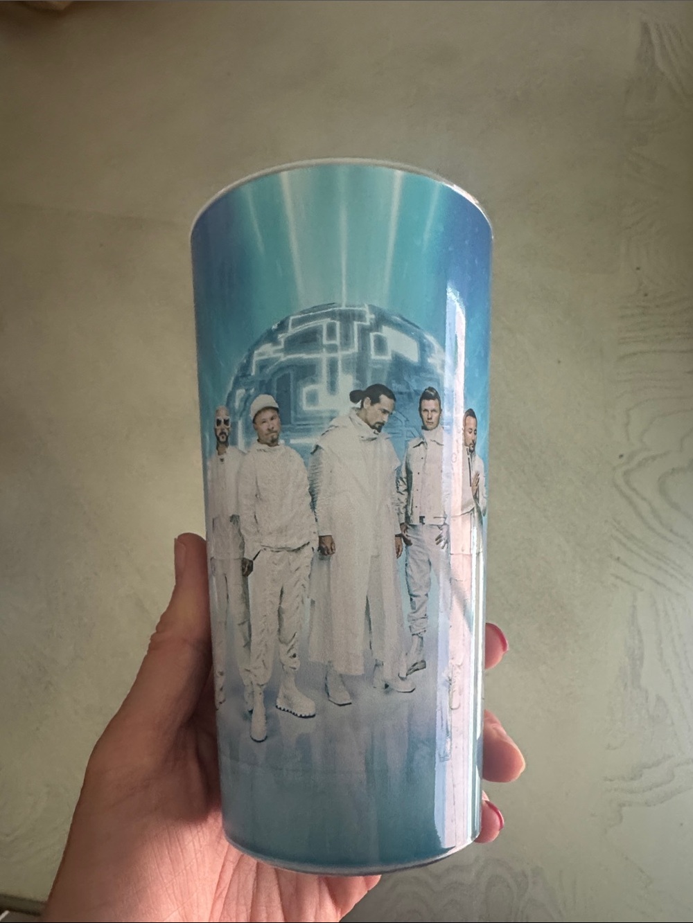 Backstreet-themed Blue Gradient Collectible Tumbler